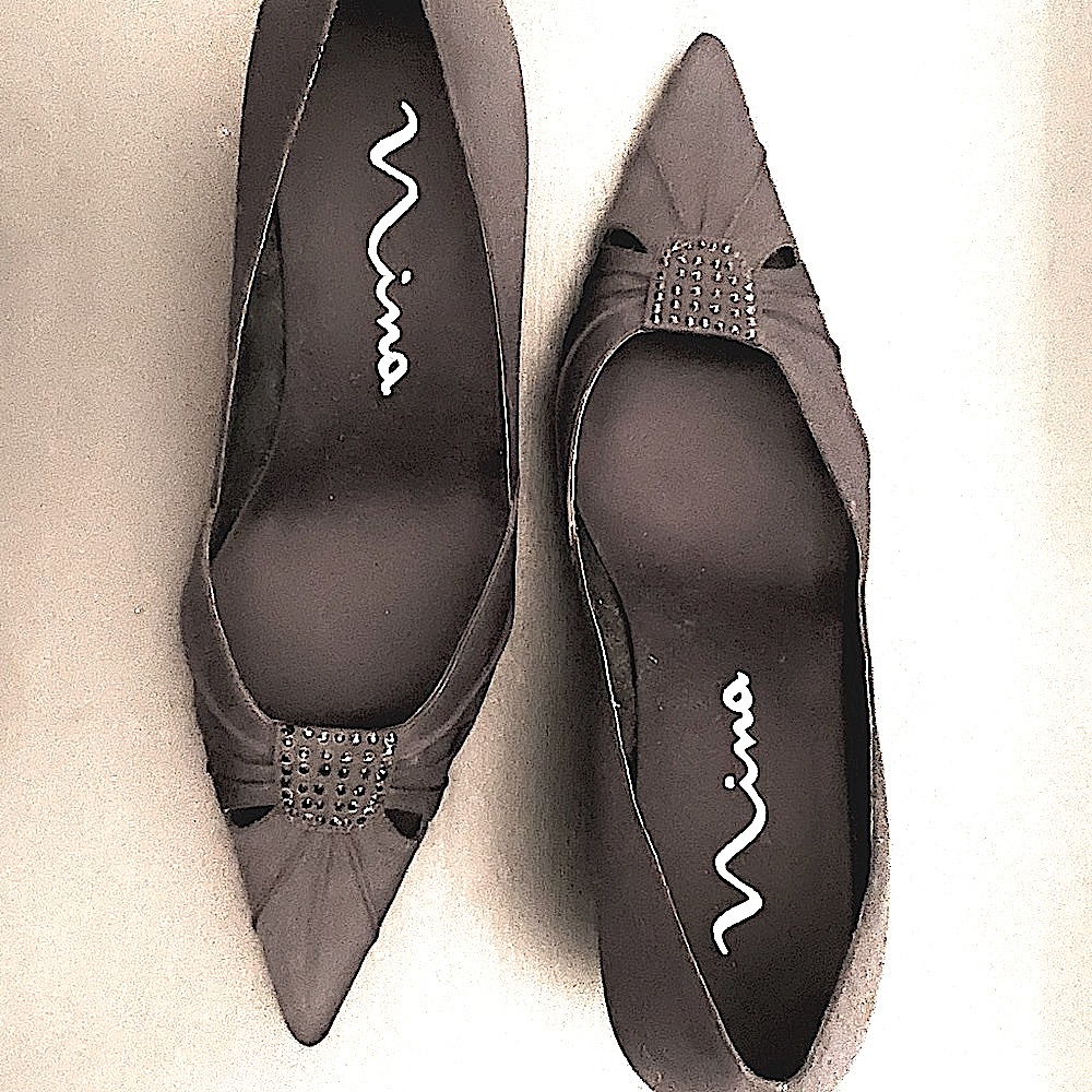 NINA | Satin Formal Pumps | Black